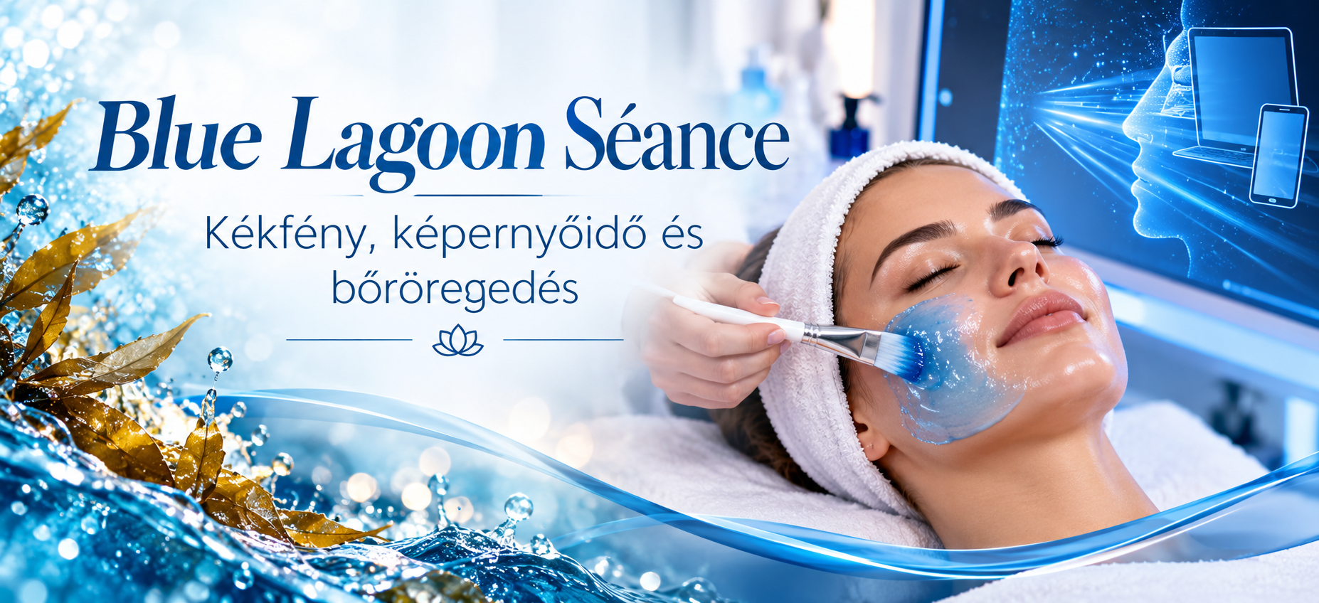 Blue Lagoon Séance kékfényvédő arckezelés – kékfény, képernyőidő és bőröregedés